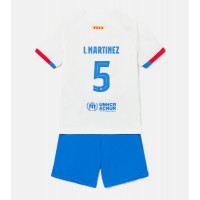 Camisa de time de futebol Barcelona Inigo Martinez #5 Replicas 2º Equipamento Infantil 2023-24 Manga Curta (+ Calças curtas)